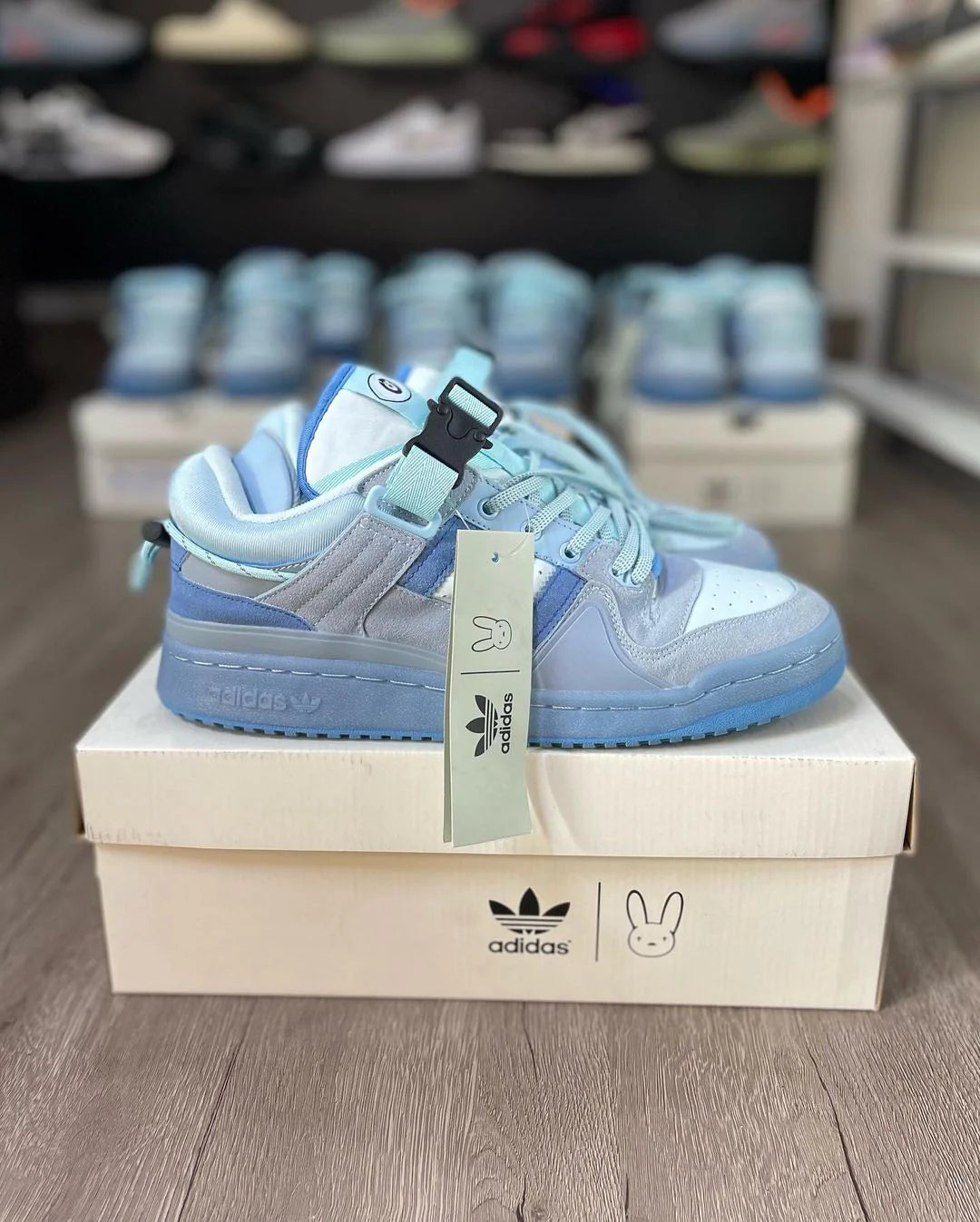 Adidas - x Bad Bunny Low "Blue Tint" sneakers