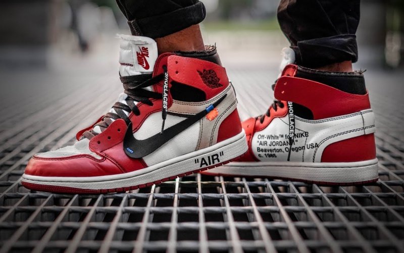 Unisex Off-White x Air Jordan 1 Retro High OG 'Chicago'